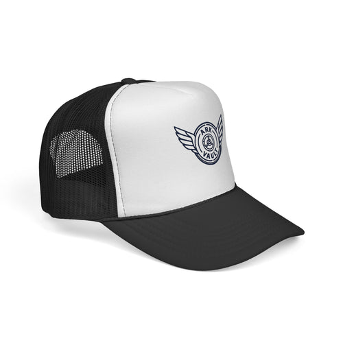 Trucker Cap — Retro Winged Vault Logo Hat