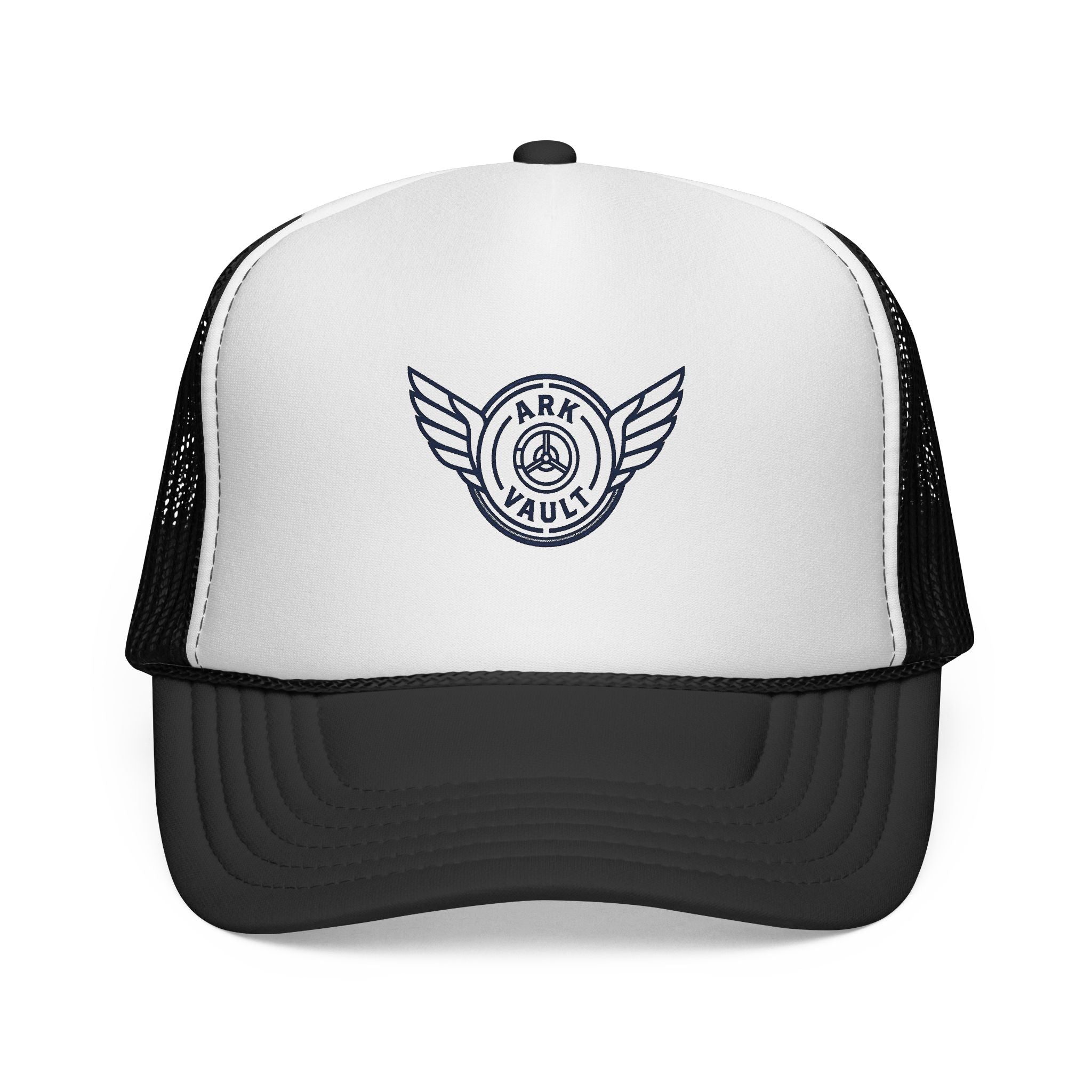 Trucker Cap — Retro Winged Vault Logo Hat